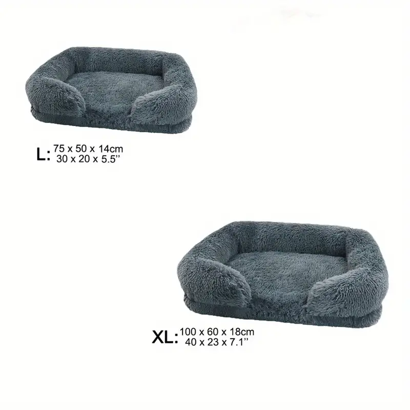 Dog Sofa Bed Square Plush Beds