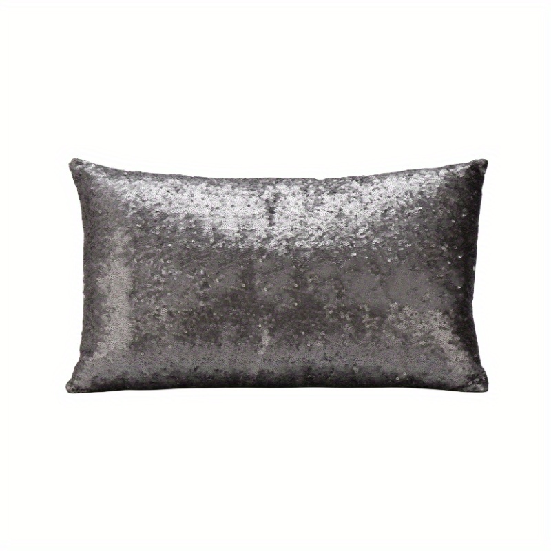 Grey best sale sequin pillow