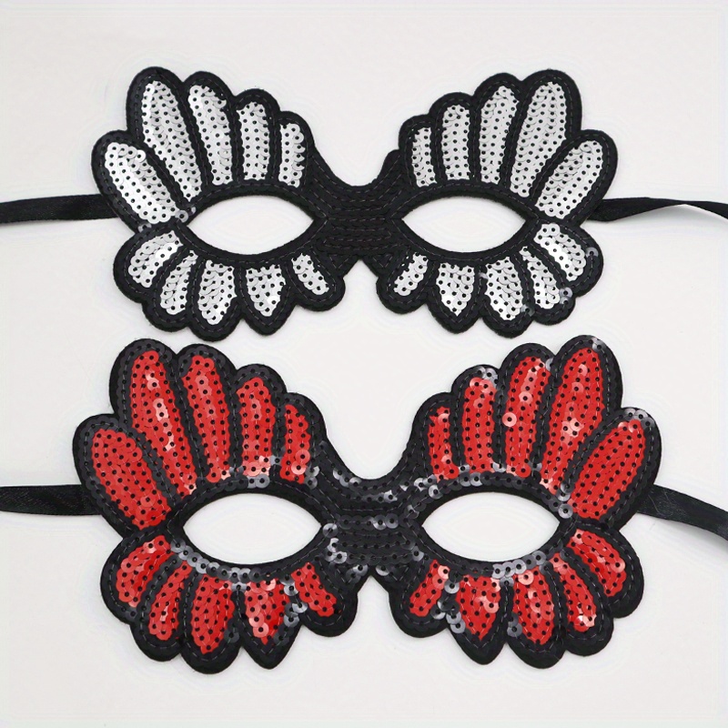 1pc Sparkly Rhinestones Mesh Mask, Masquerade Sheer Crystal Halloween Mask  For Girls