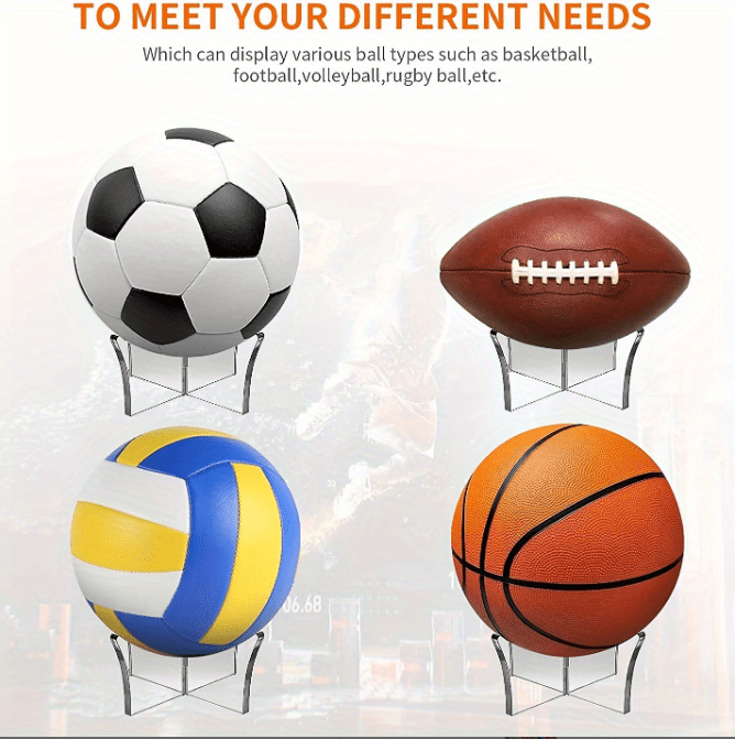 Soporte de acrílico transparente para balón, Base de exhibición para fútbol,  voleibol, baloncesto, fútbol, Rugby - AliExpress