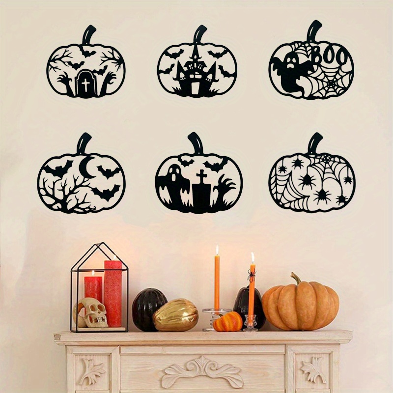 120-teiliges Kürbis-Dekoset Für Halloween – Ausschnitte Aus Papier Mit Klebepunkten