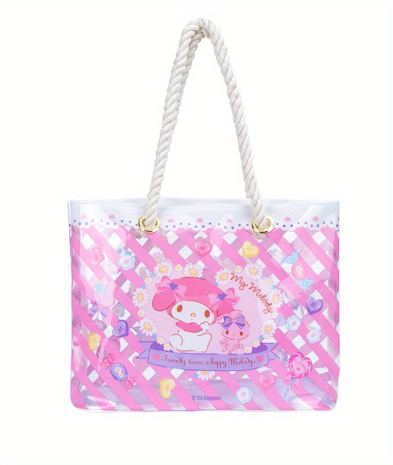 my-melody-pattern-clear-tote-bag-kawaii-sweet-temu