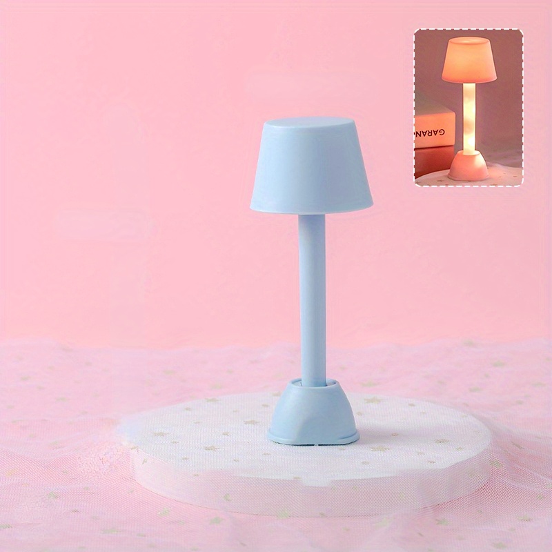 Maßstab 1:12 360 ° Rotierenden Puppenhaus Tisch Licht LED Lampe Puppe  Zubehör Mini Lesen Beleuchtung