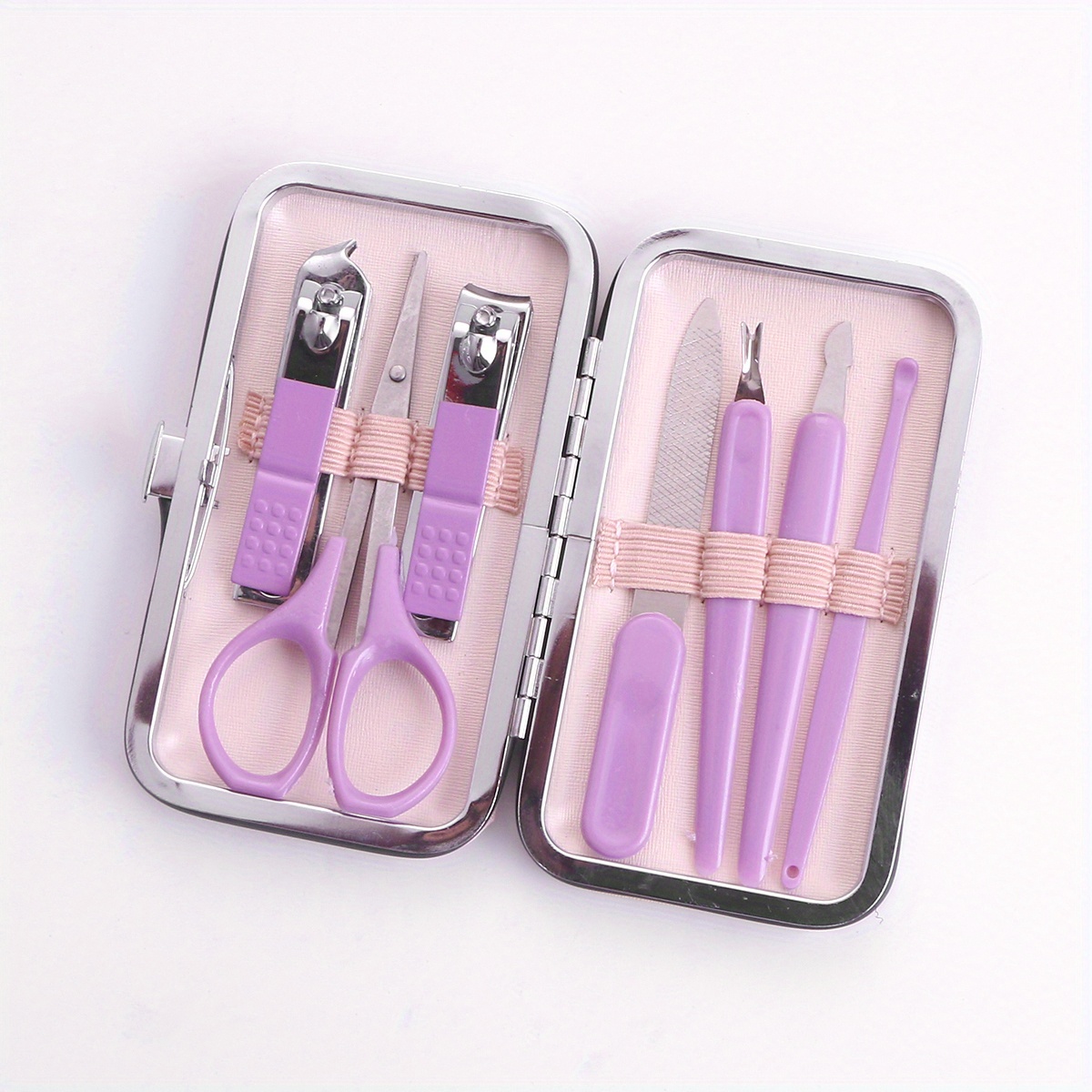 Nail Clippers Set Stainless Steel Nail Kit Eyebrow Tweezers - Temu