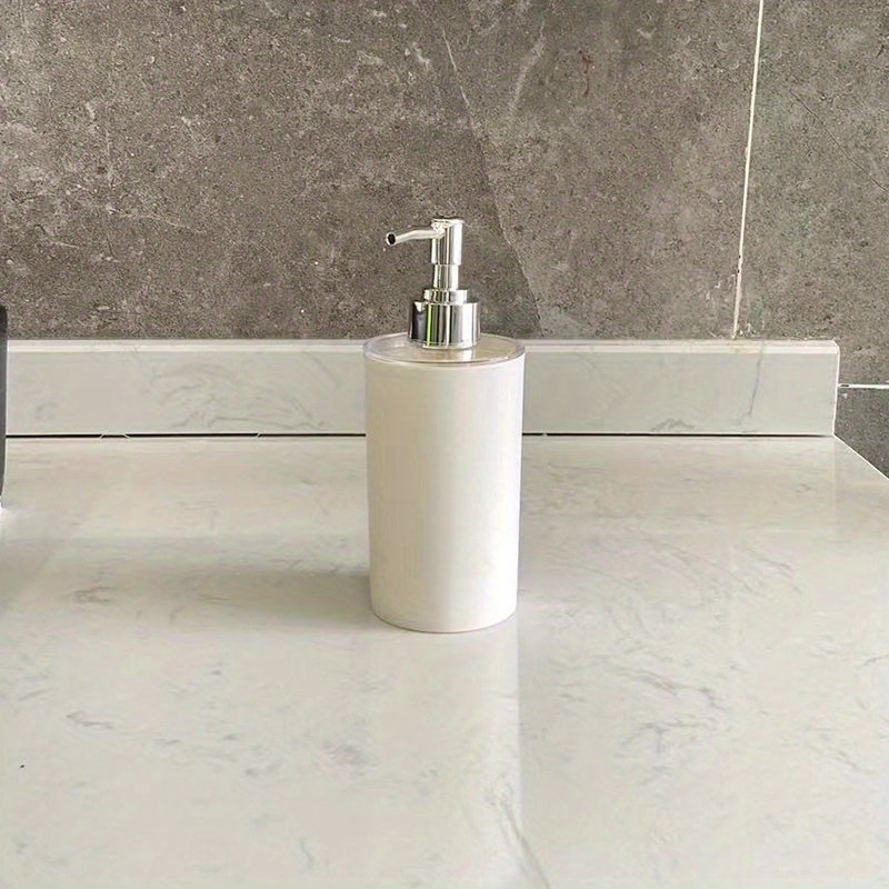 TEMU Bouteille de savon pour en plastique de 320 ml, accessoire de salle de bain pour le distribution de gel douche et de shampooing.