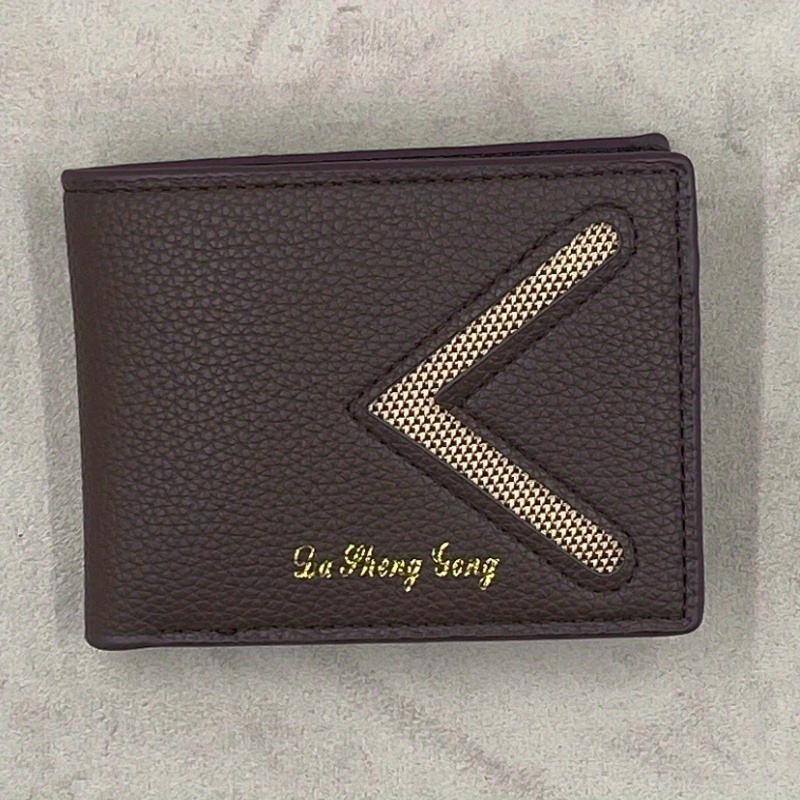 Monogram leather wallet w/ bill clip - Saint Laurent - Men