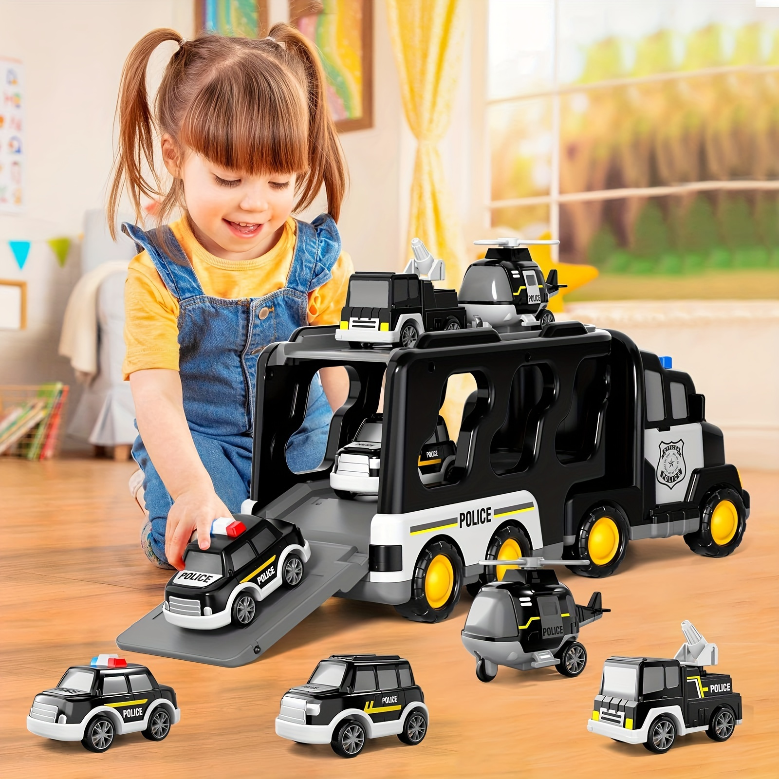 5-In-1-Bau--Spielzeug, Reibungskraftfahrzeug-Autospielzeug für Kleinkin  R3P8