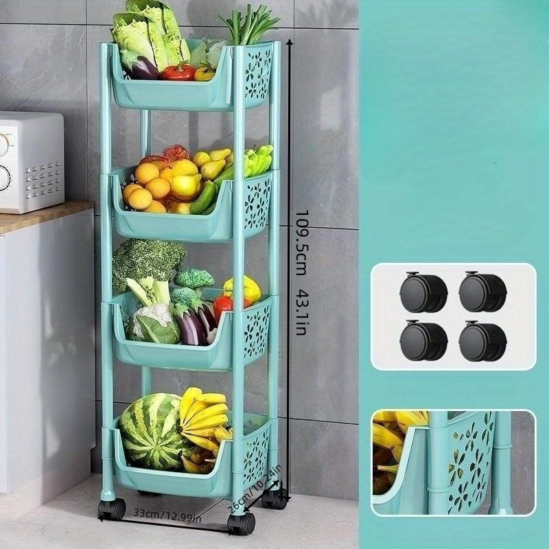 Small Stroller Storage Shelf, Floor-type Multi-layer Kitchen  Multi-functional Simple Convenient Storage Rack, Bathroom Toilet Bedside  Mobile Storage Storage Rack, For Office, Living Room, Kitchen, Movable  Storage Organizer With Wheels - Temu