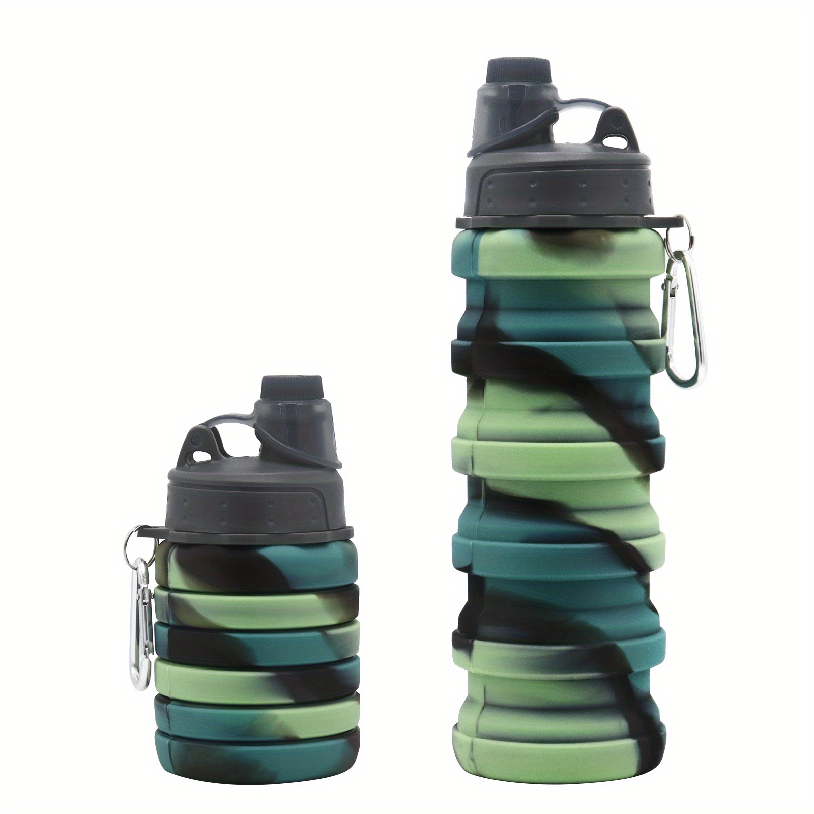 Reusable Portable Collapsible Water Bottle Silicone Foldable - Temu