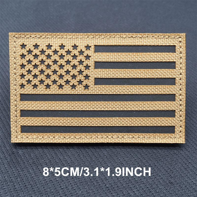 Large 3x5 Inch Color Tactical Us USA Flag (Hook/Loop) Patch