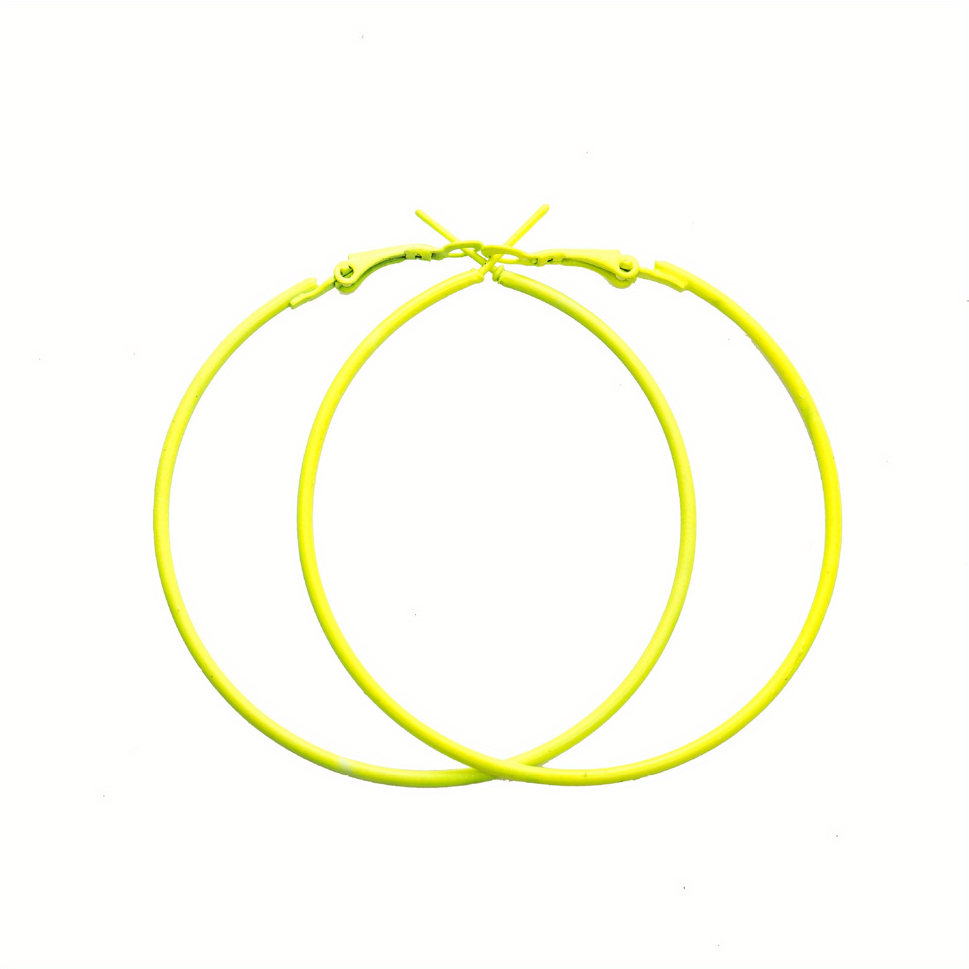 Neon hoop sale earrings