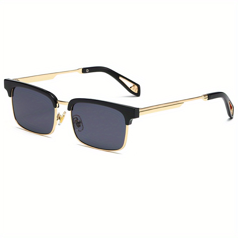 Police Gold Square Sunglasses for Men