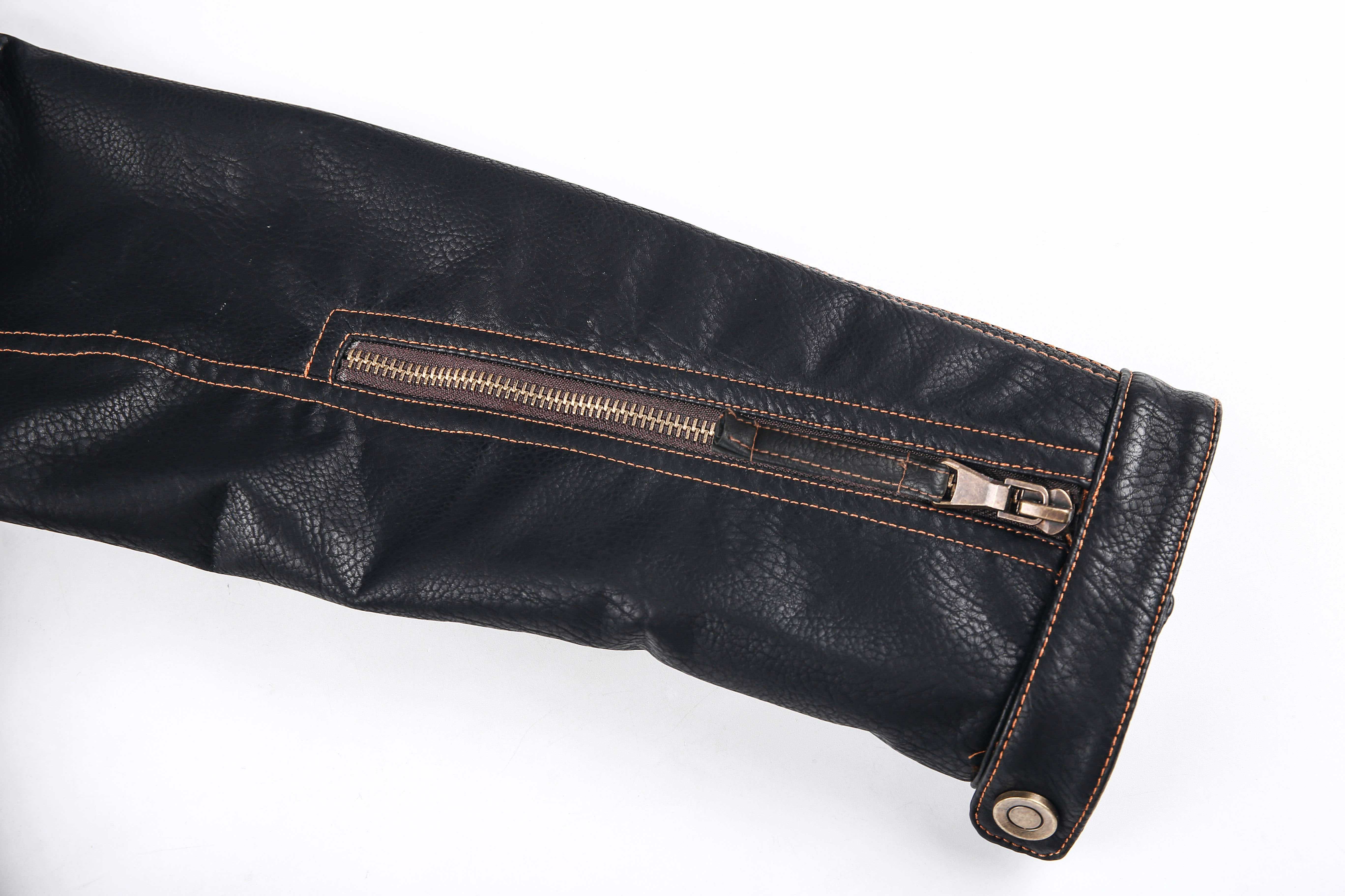 Shortening leather jacket sleeves with clearance zippers