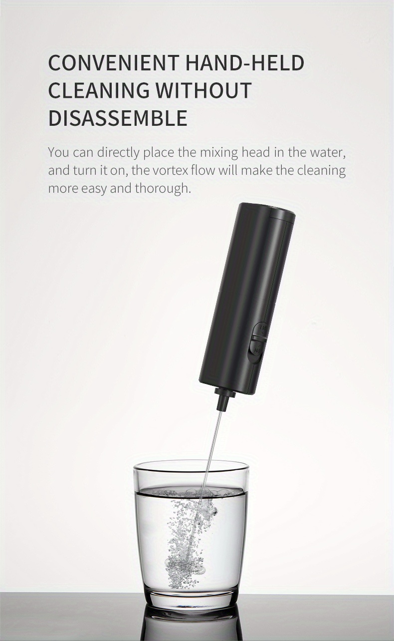 Comes Battery Upgraded Mini Portable Handheld Milk Frother Temu New