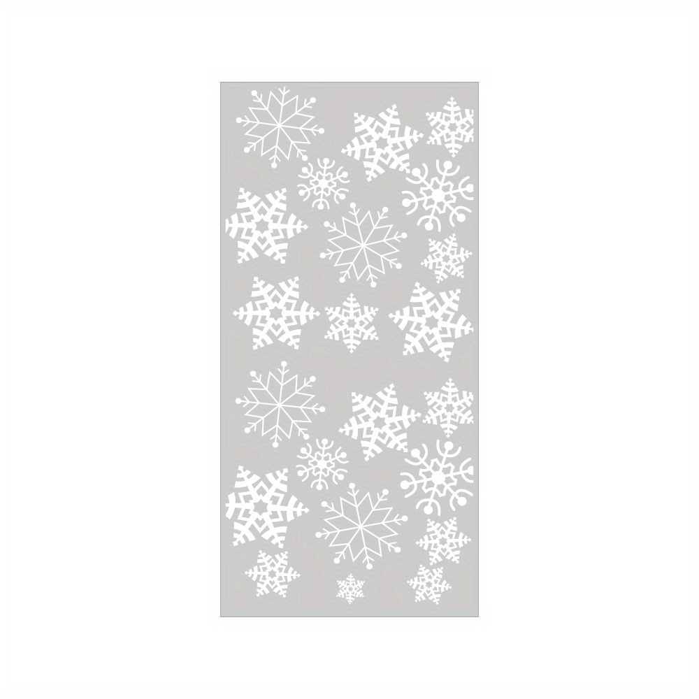 White Snowflake Glitter Stickers, Hobby Lobby