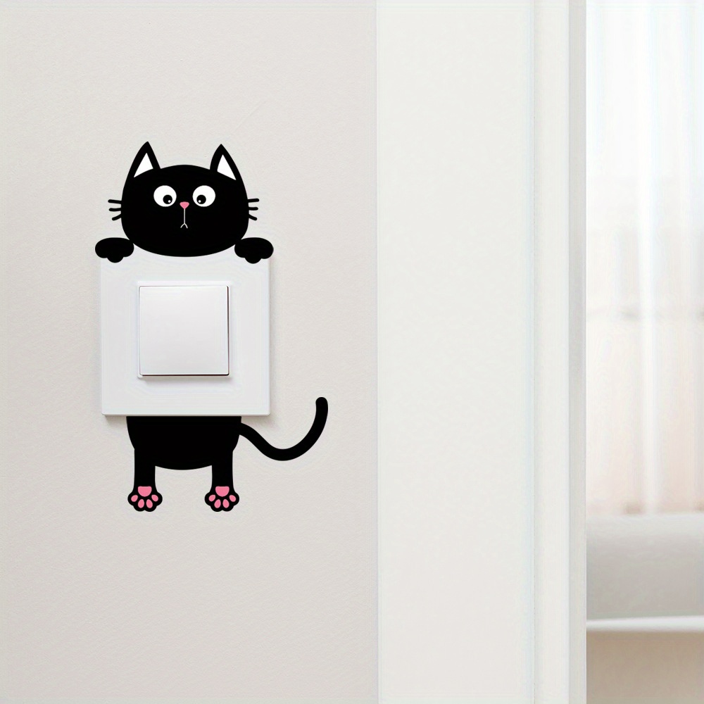 Sans Marque Autocollant Mural papier Peint Amovible prise chat à prix pas  cher