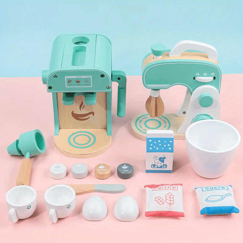  onthego Cafetera de juguete licuadora tostadora máquina de  juguete niño niña aprendizaje cocina juego juego educación temprana  accesorios de alimentos : Juguetes y Juegos