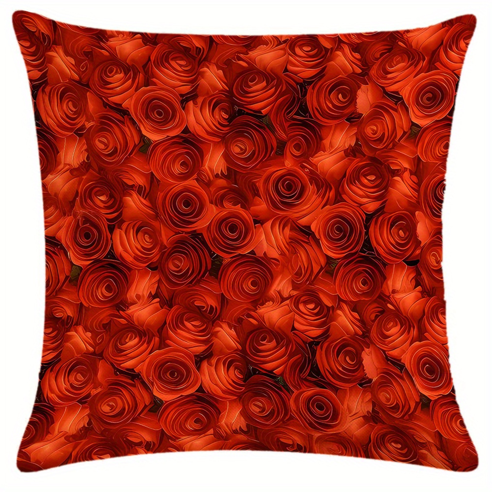 Large Decorative Pillows for Living Room, Modern Sofa Pillows, Flower