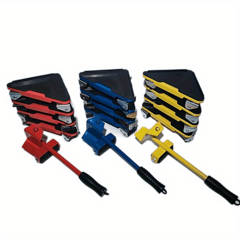 Asdomo Furniture Lifter Sliders,5pcs /Set Gravity Heavy Furniture Appliance  Lifter Mobile Mover Sliders Dolly Rollers Arm Tool 