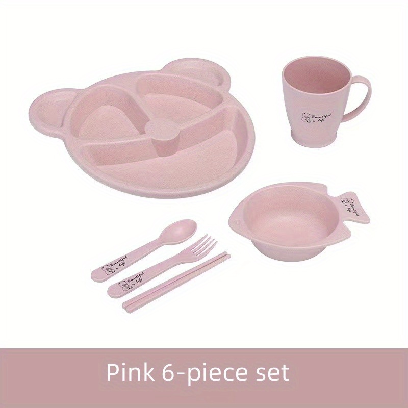 Kids Cutlery Set Non Toxic Dinner Plate Set