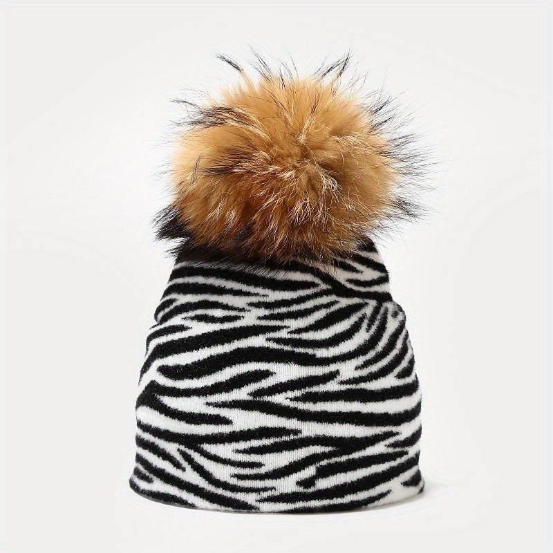 Buffalo Zebra Winter Knit Hat