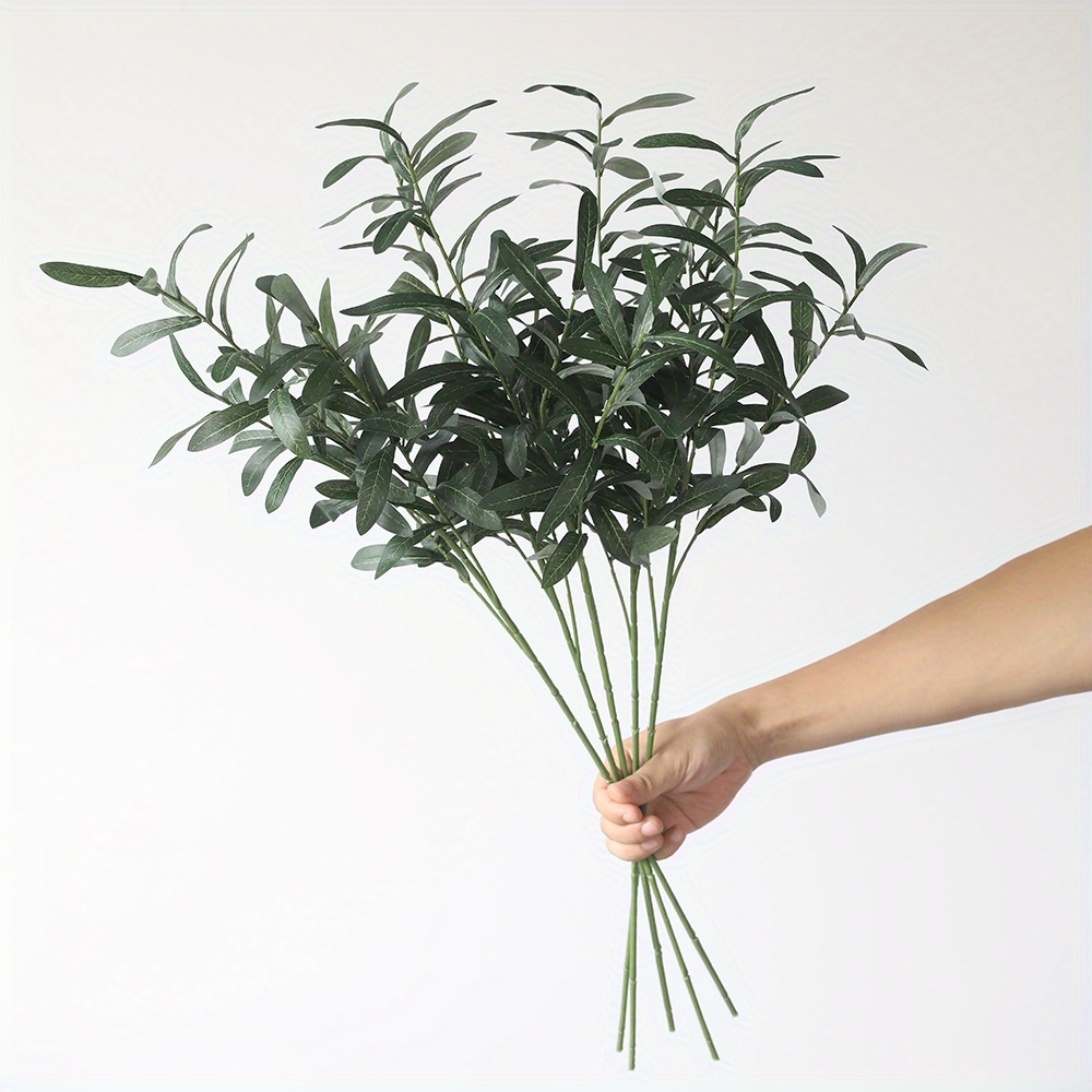 belupai 30in Artificial Olive Branch, Faux Green Olive Pick Greenery Fake  Olive Stem for DIY Floral Arrangements Christmas Halloween Table Decor(No  Fruits) : : Home