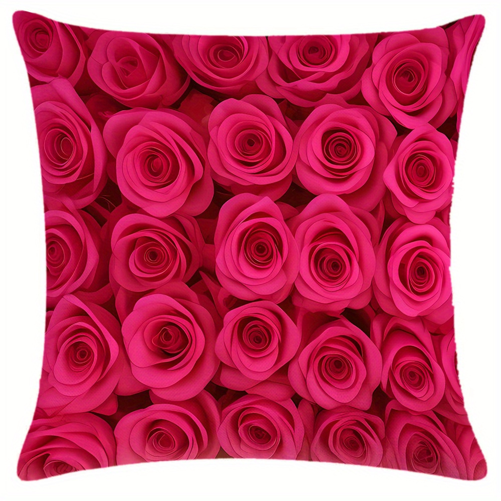 Large Decorative Pillows for Living Room, Modern Sofa Pillows, Flower