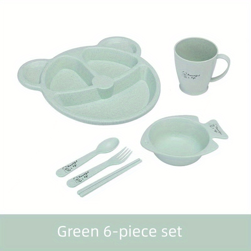 Kids Cutlery Set Non Toxic Dinner Plate Set