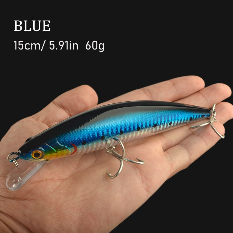 Sinking Minnow Fishing Lure 11.5cm/14g, Plastic 10 Colors Bionic Fish Bait