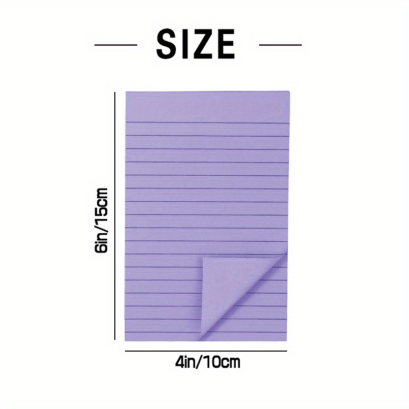 3/9 Pads Large Sticky Notes ( /pad) Lined Sticky Notes 4x6 Temu