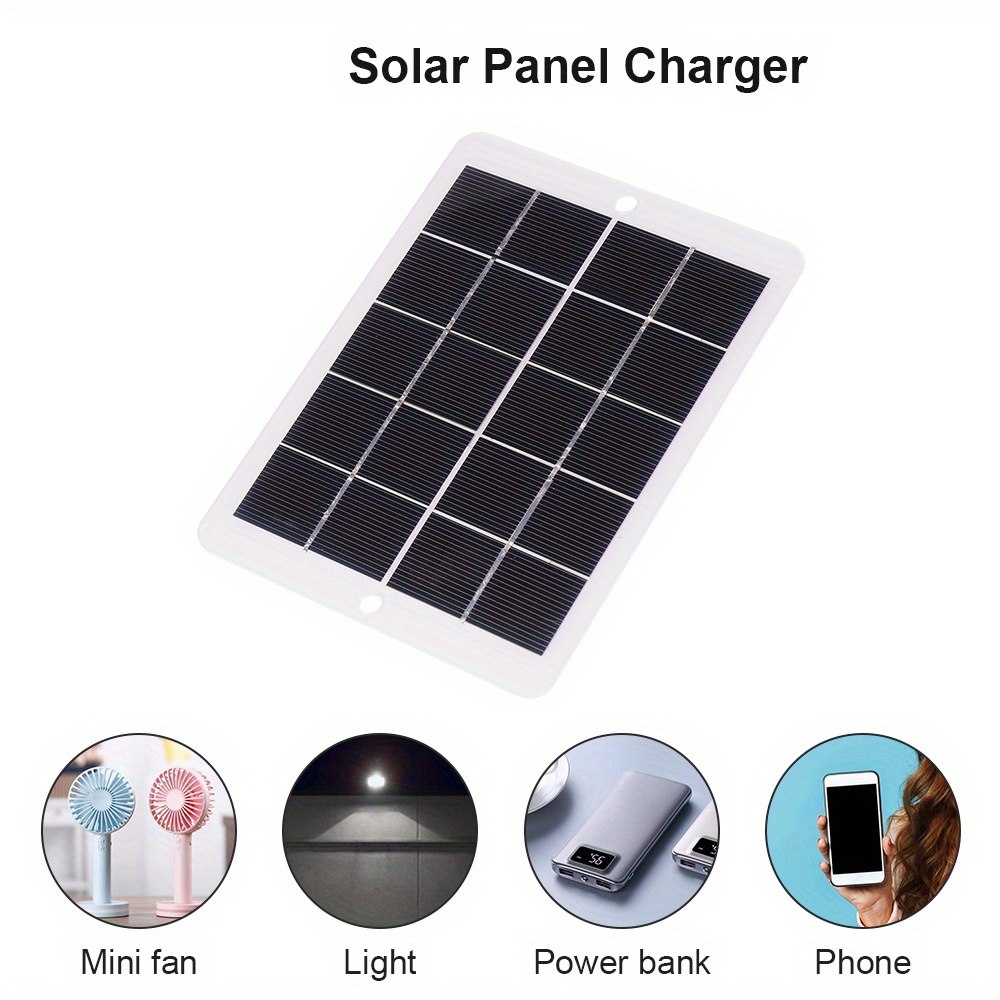 1pc/2pcs Kit De Panel Solar Portátil Cargador De Batería - Temu