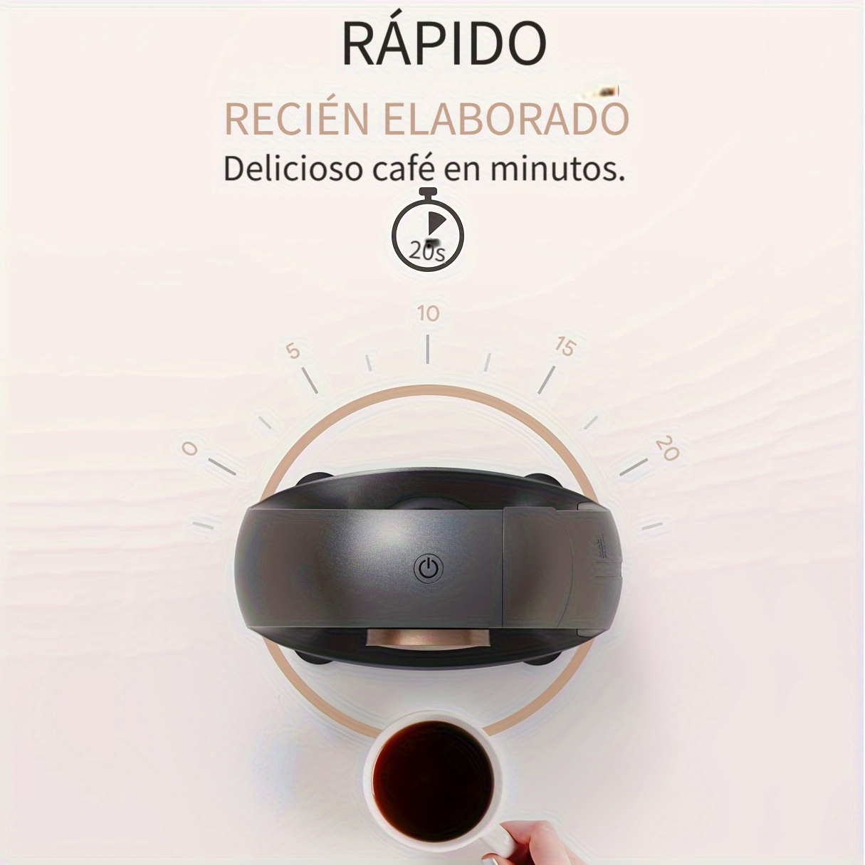 1 Unidad Mini Cafetera Máquina Café Expreso Portátil Máquina - Temu