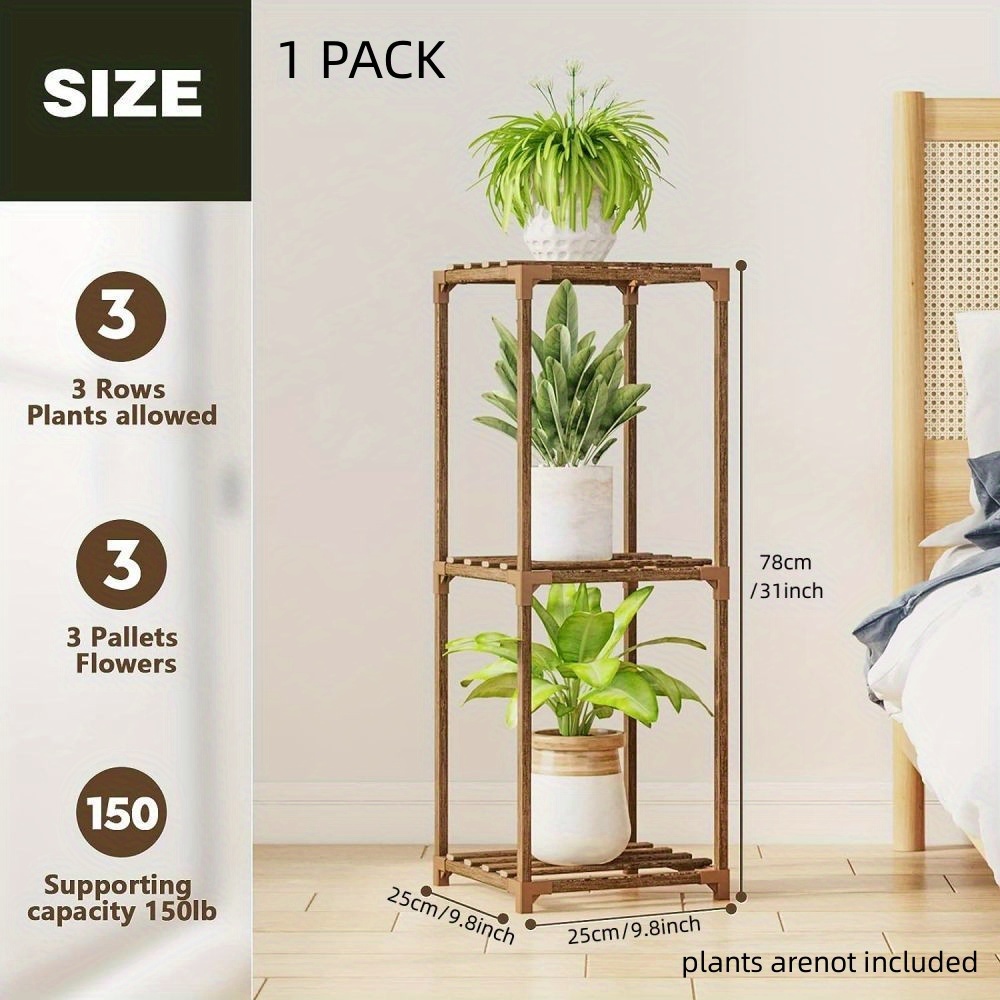 12 tier Wooden Flower Pot Stand Rack Stable Flower Pot - Temu