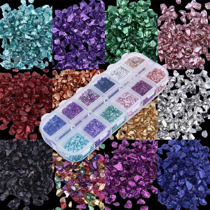 Crushed Glass Stone For Resin Art, Diy Crafts Etc.(violet Color, 20 Grams)  at Rs 89.00, Epoxy Resins