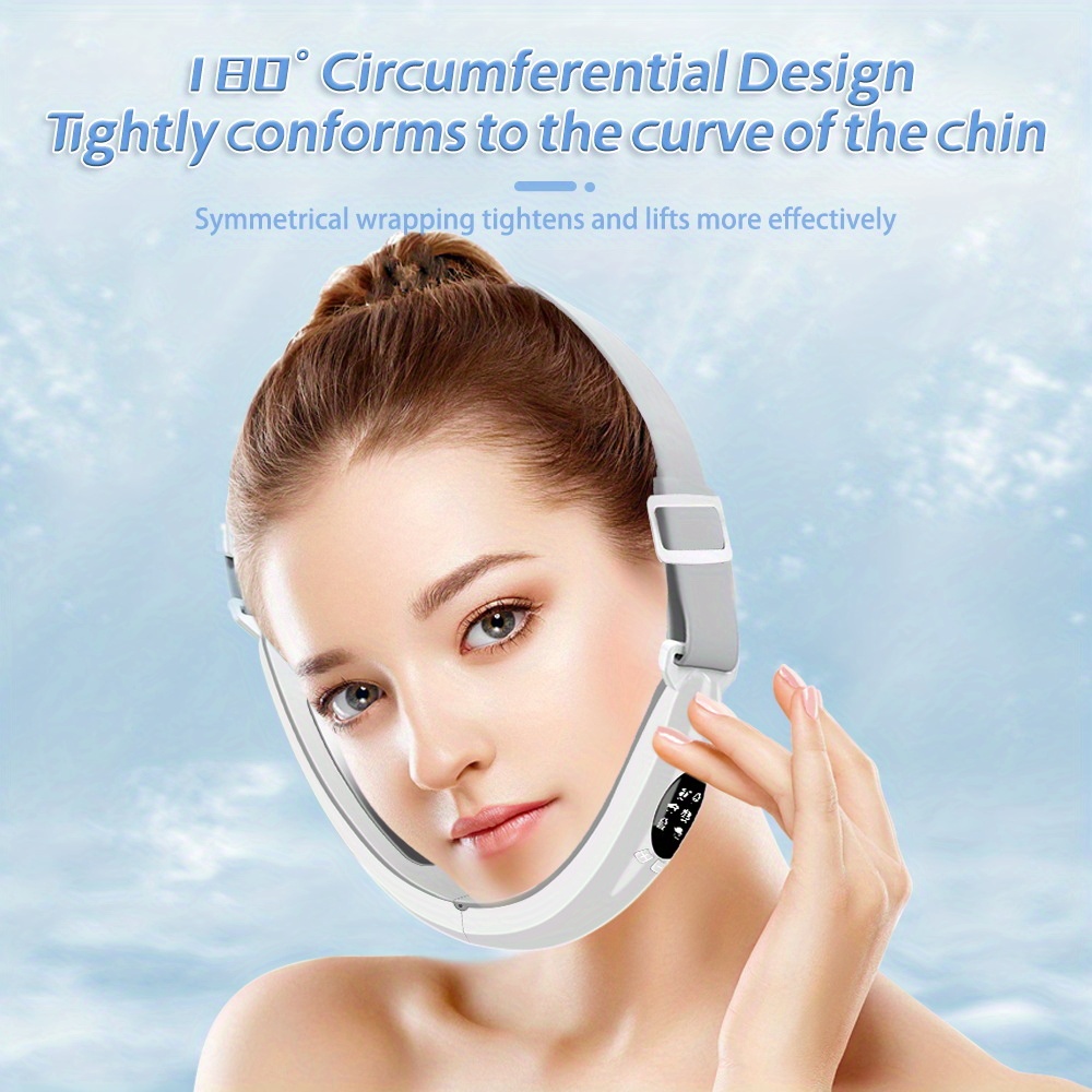double chin reducer machine electric face lift device v face shaping massager intelligent lifting firming facial massager with usb charger 3 modes face slimming instrument details 4