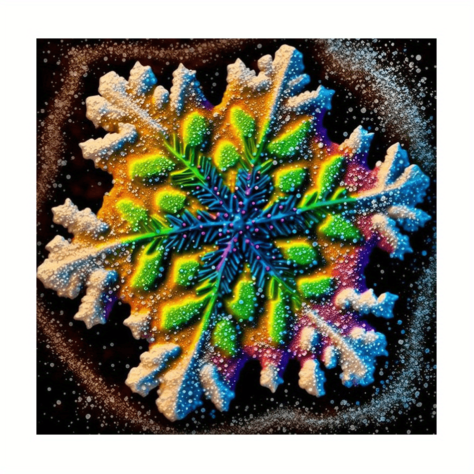 Acrylic Snowflake Painting 