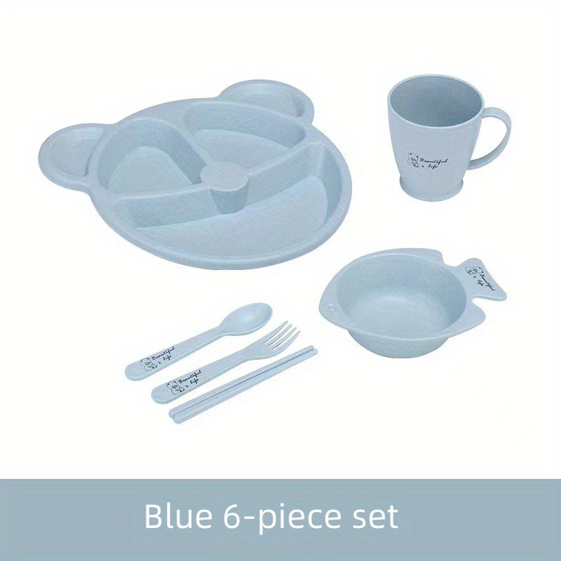 Kids Cutlery Set Non Toxic Dinner Plate Set