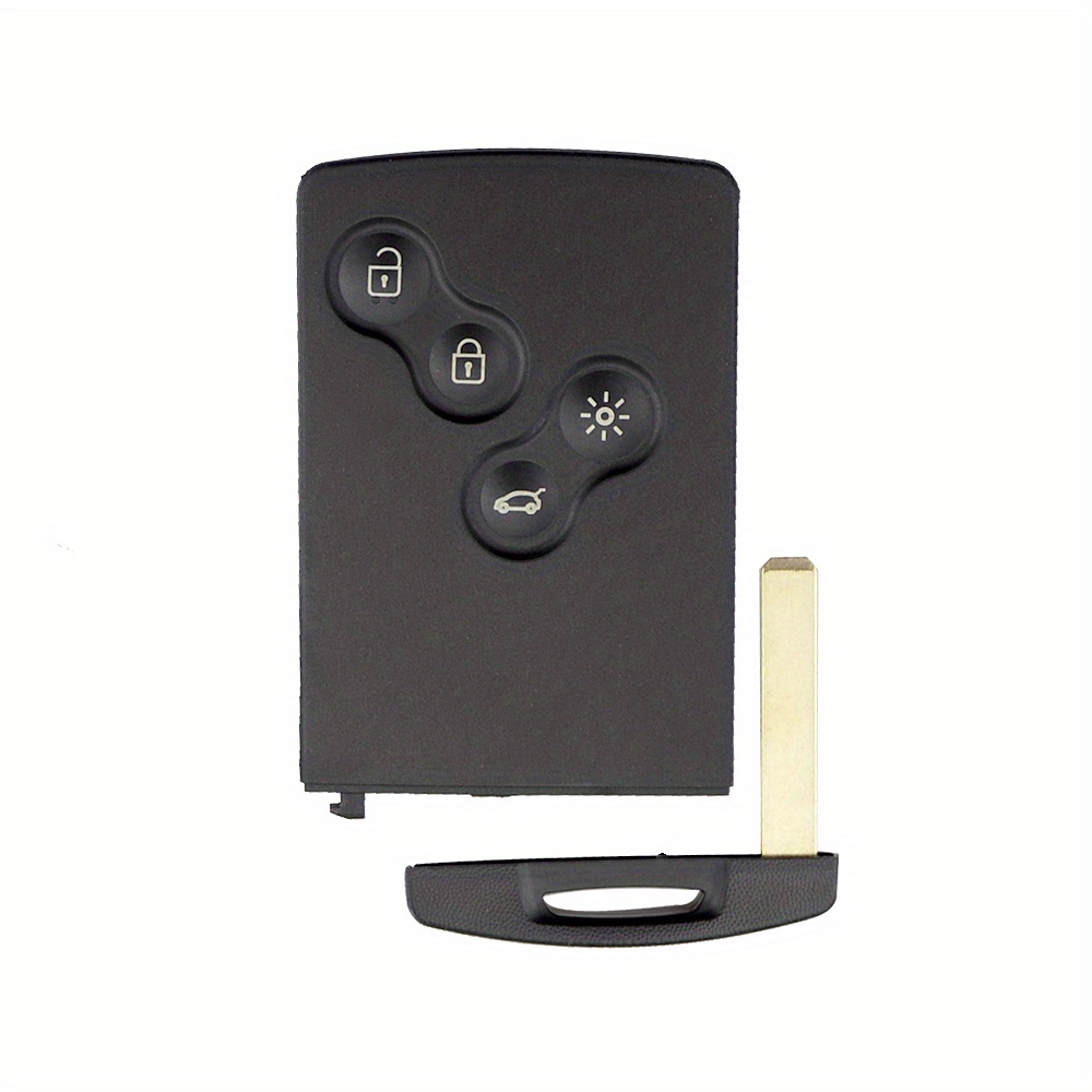 Okeyetch Autoschlüsselgehäuse 4 Tasten Für Renault Laguna Koleos Megane Fob  Remote Smart Card Schlüsselgehäuse Mit Einsteckkleiner Schlüsselklinge -  Temu Austria