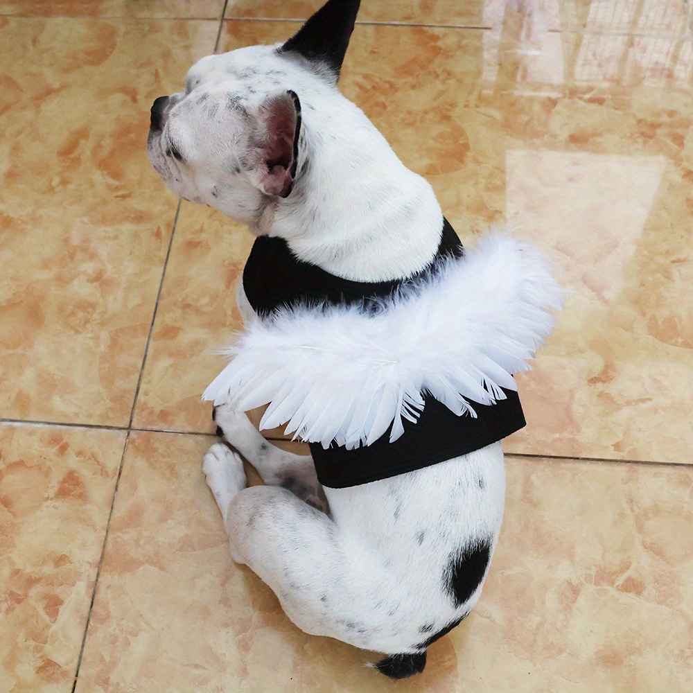 Halloween Pet Costume Angel Wings Design Dog Clothing Temu