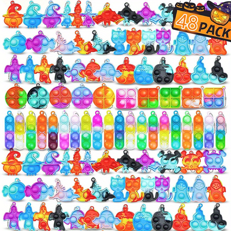 10 Packs Bulk Turtle Mini Pop Fidget Keychain,Boys Tunisia