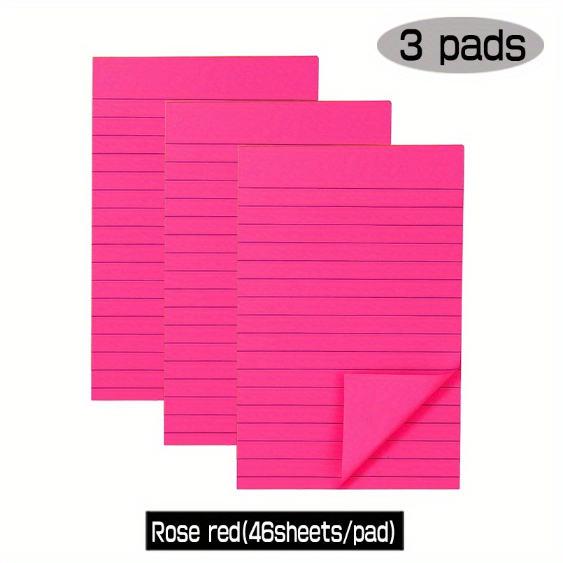 5/10 Pads Pastel Sticky Notes 3x3 Sticky Pads Lined Sticky - Temu