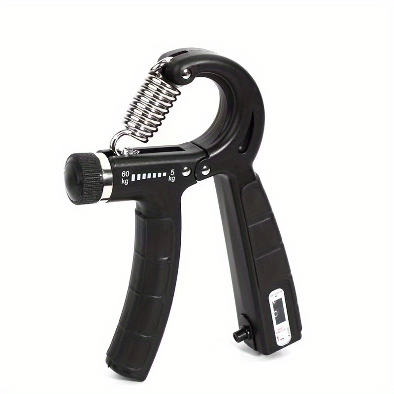  Alomejor Electric Hand Grip Strengthener 10‑100KG Adjustable  Grip Strength Trainer with Counter for Training (Black) : Sports & Outdoors