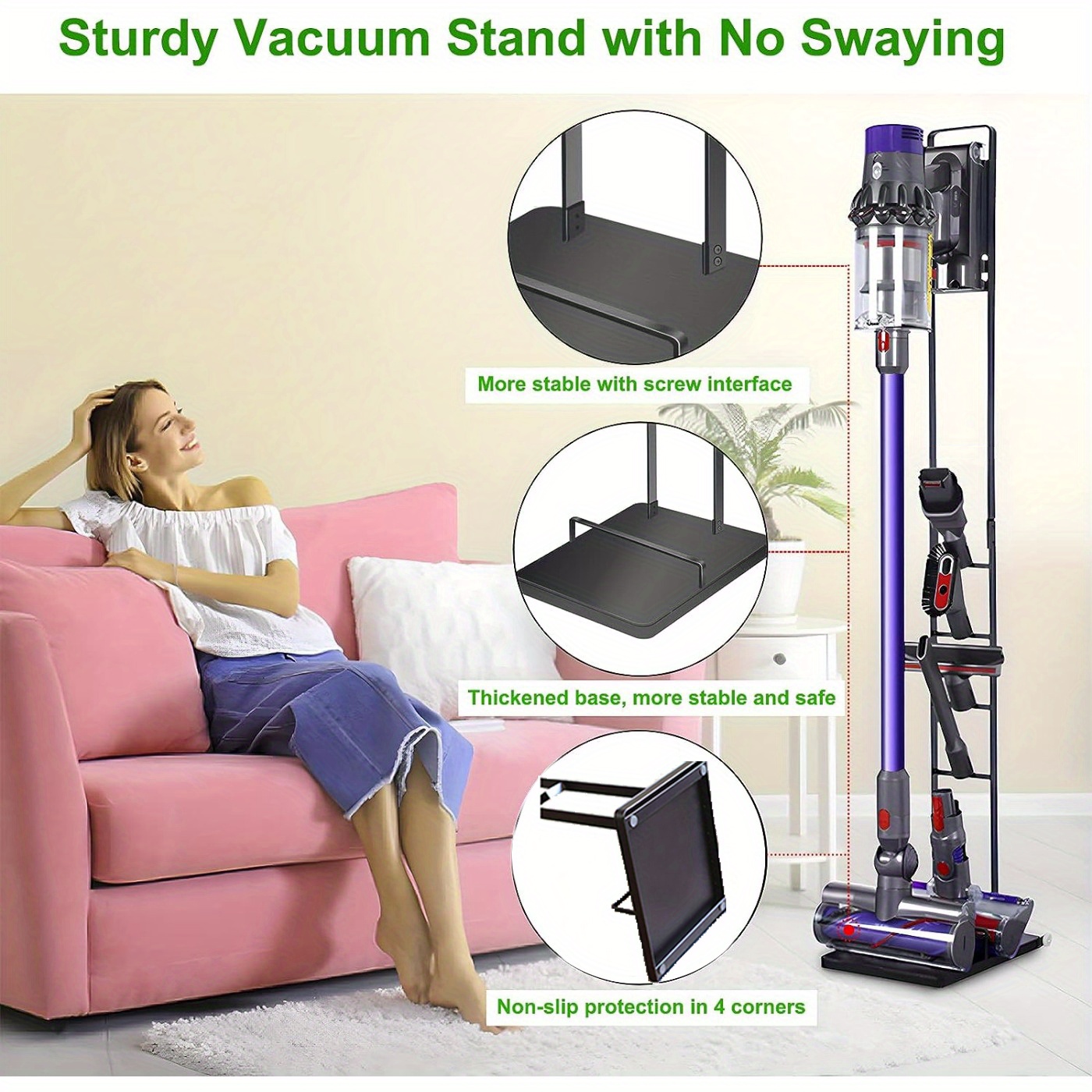 Vacuum Storage Stand Freestanding Vacuum Stand Rack - Temu