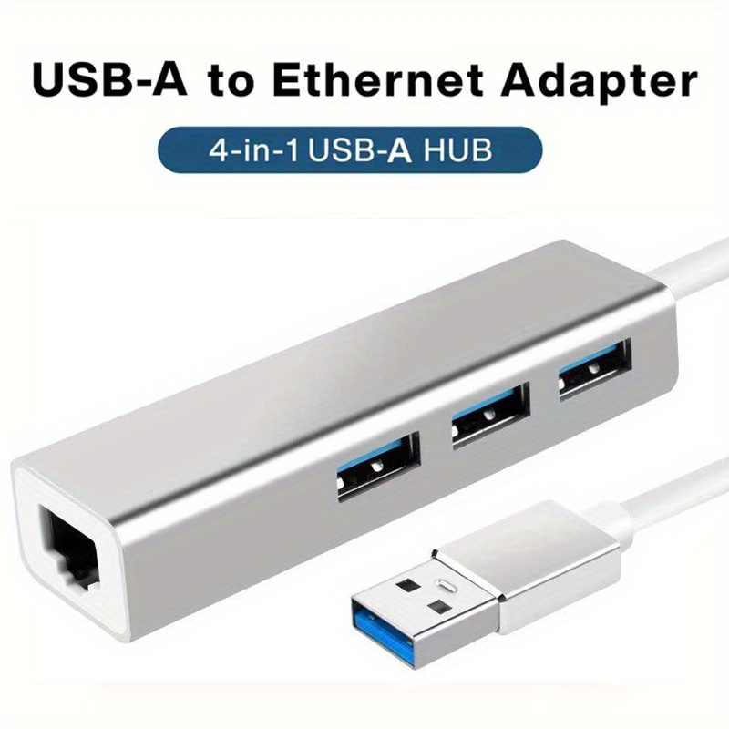 1] Usb 3.0 To Ethernet Adapter 3 ports Usb 3.0 Hub With Rj45 - Temu