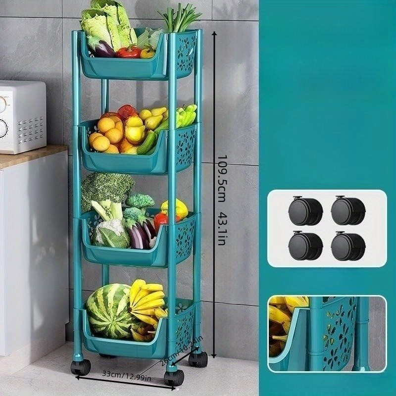 Small Stroller Storage Shelf, Floor-type Multi-layer Kitchen  Multi-functional Simple Convenient Storage Rack, Bathroom Toilet Bedside  Mobile Storage Storage Rack, For Office, Living Room, Kitchen, Movable  Storage Organizer With Wheels - Temu