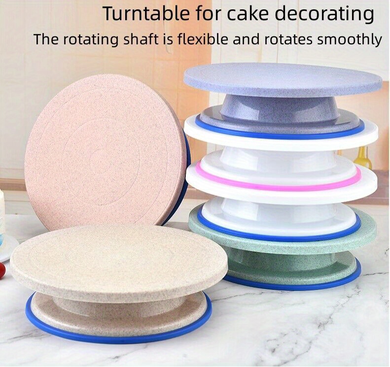 Cake Turntable Decorating Table Decorating Table Household Tools For Cake  Making Site Tray Rotating Set Baking Birthday - Temu Mexico