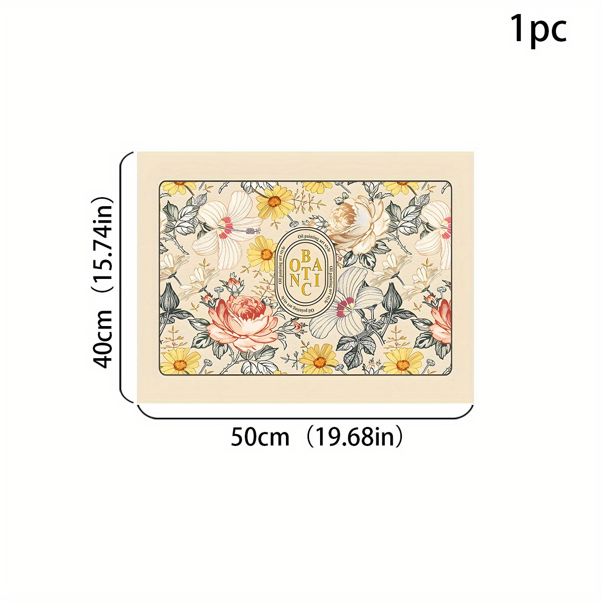 Silicone Drain Mat Flower Pattern Drying Pad Absorbent Tableware Sink Drain Pad