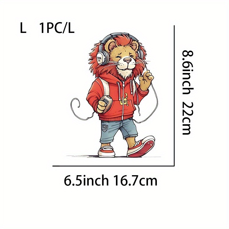 Cartoon Animal Pattern Applique Patches Little Cartoon Lion - Temu