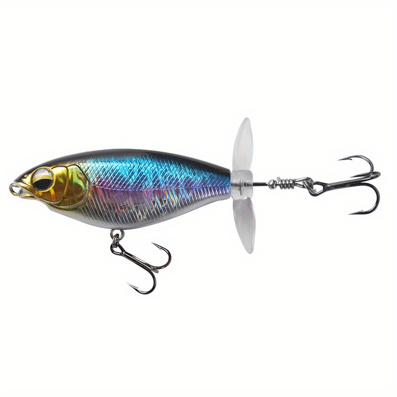 Topwater Fishing Lure, Artificial Hard Bait With Soft Rotating Tail, Fishing  Lures Freshwater And Saltwater - Temu United Kingdom