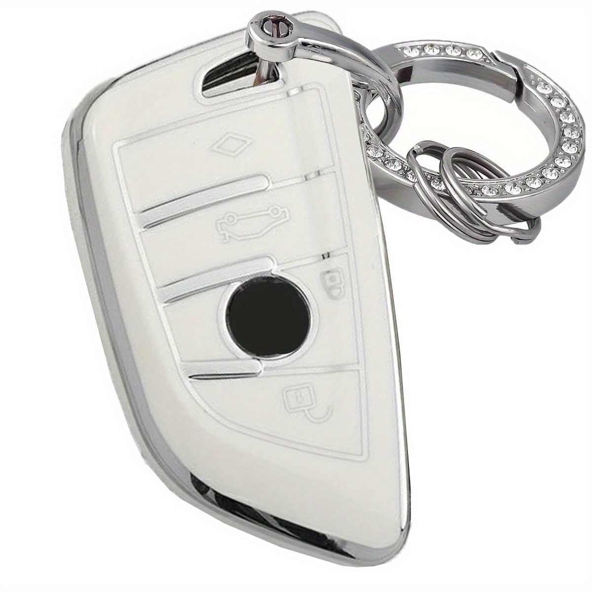 For Key Fob Cover With Keychain For 2 5 6 7 Series X1 X2 X3 X5 X6 Soft Tpu  Keys Shells Protection Case For New Smart Key - Temu Australia